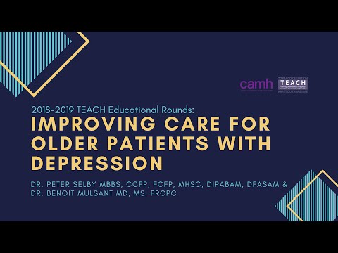 TEACH Educational Rounds: Improving Care for Older Patients With Depression (2019.01.16)