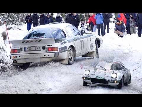 Legendary rally cars on snow at Rallye Monte Carlo Historique 