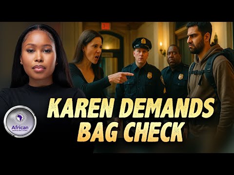 Entitled White Woman Gets Shut Down After Demanding Security Guard Check Brotha's Backpack