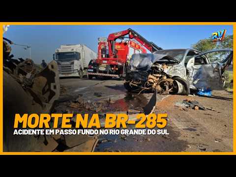 ( FATAL )  Mulher MORRE e três pessoas ficam feridas em grave acidente na BR-285 em Passo Fundo RS