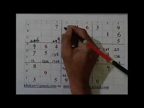 Sudoku- English-Pleasant Solving of a Tough Puzzle-K S Rao (140)