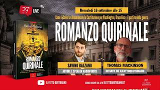 Romanzo Quirinale: come il Colle ha abbandonato la Costituzione. Diretta con Balzano e Mackinson