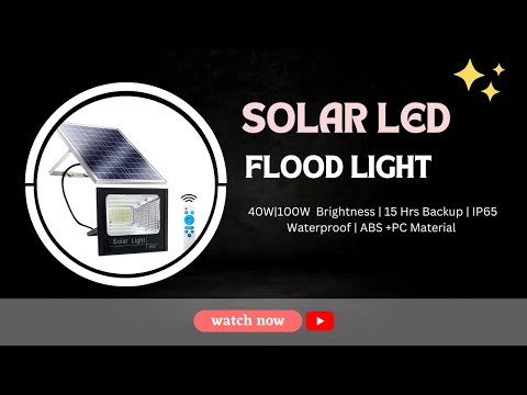ABS + PC Homehop 40W Solar Light Outdoor Flood Led Waterproof Lamp, IP Rating: IP 65