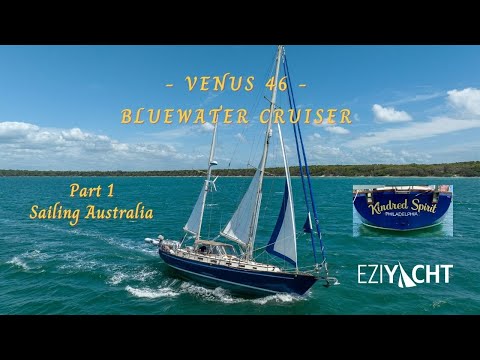 Bluewater Sailing Ketch - Venus 46 - Ready for World Sailing - view with drone Australia