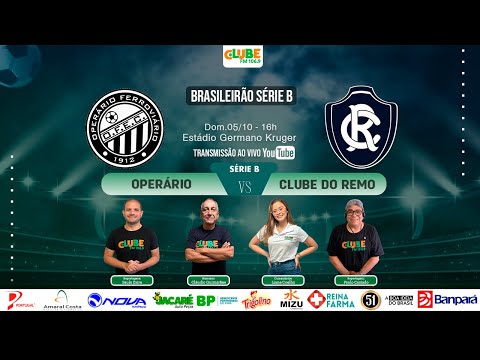 AO VIVO OPERÁRIO 0X1 CLUBE DO REMO | 30º RODADA | BRASILEIRÃO SÉRIE B | 05.10.2025