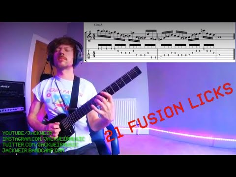 21 Fusion Guitar Licks (with notation and TAB)