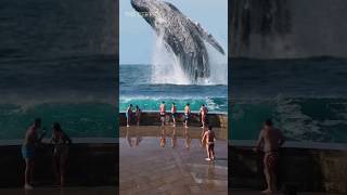 Waiting for the Big Wave due to the Big Whale Collision