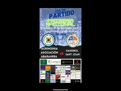 AGRINGENIA ASOC ABARANERA-HANDBOL SAN JOAN. PRIMERA NACIONAL GRUPO E