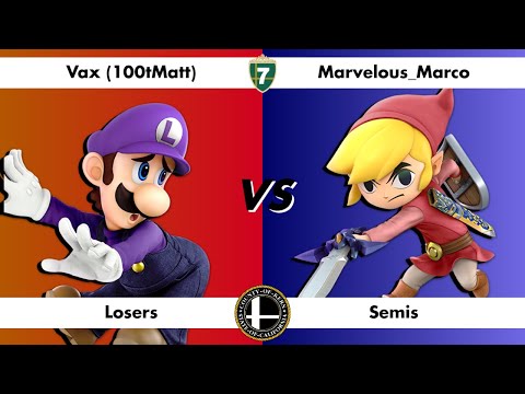 Seven Stocks 3 LOSERS SEMIS - 100tMatt (Luigi) vs Marvelous_Marco (Toon Link) SSBU Tournament