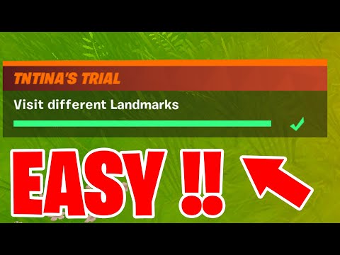 Visit different Landmarks Fortnite