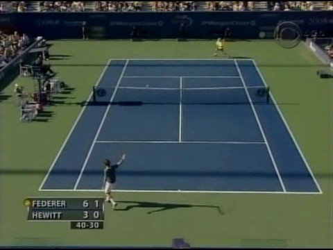 USO 05 SF Federer vs Hewitt Highlights Pt1