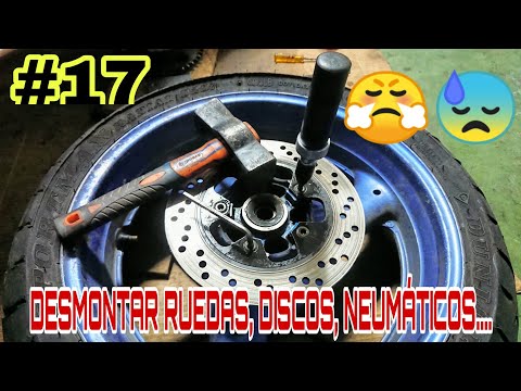 #17 Desmontar Ruedas, 😠TORNILLOS de DISCOS😤 y neumáticos 💀 Suzuki gsxr 750 parada 14 años