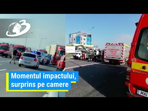 Doi bărbați și două femei au murit într-un SUV, care s-a izbit violent de un TIR