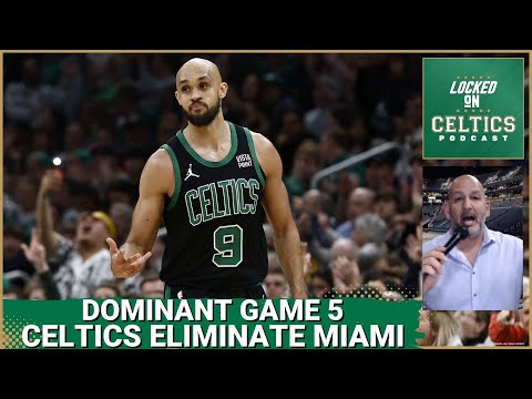 Boston Celtics win Game 5 behind big Derrick White game, eliminate Miami Heat