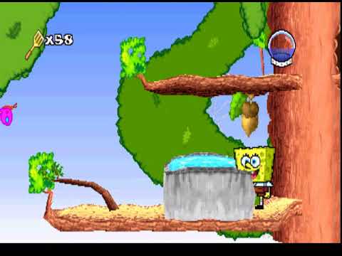 SpongeBob SquarePants SuperSponge (PSX) (Part 2/25) Sandy's Tree Dome