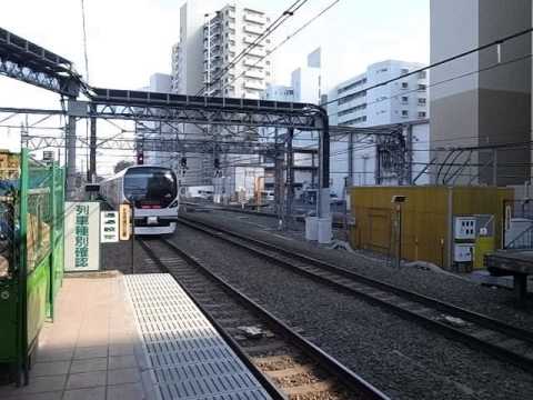 Kokubunji Station - Express Train Speeds by - Platform Wall Construction Soon Maybe (130221)