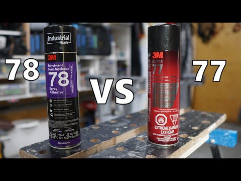 How to Glue EPS Foam Sheets Together, 3M Super 77 vs 3M 78 Spray Adhesive | Surfboard Building