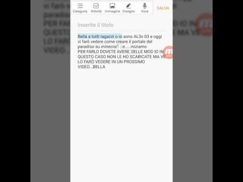 Come creare il portale del paradiso su minecraft pe.