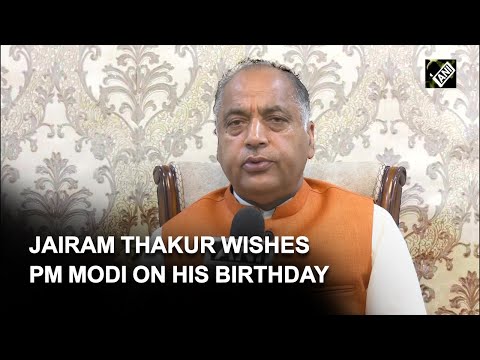 HP CM Jairam Thakur wishes PM Modi on his 72nd birthday