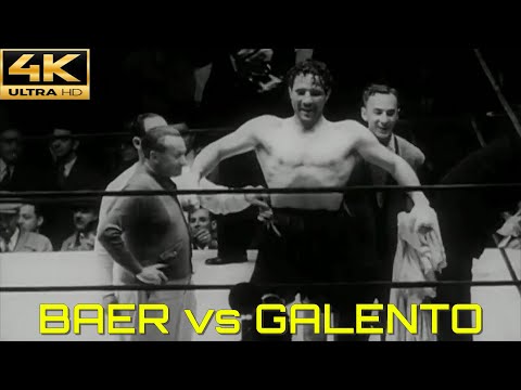 Max Baer (USA) vs Tony Galento (USA) | KNOCKOUT Boxing Fight | 4K Ultra HD
