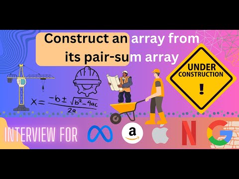 Construct An Array From Its Pair Sum Array