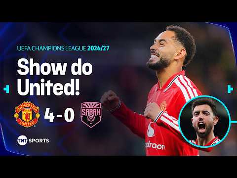 MATHEUS CUNHA CRAVA E UNITED ESTREIA COM GOLEADA NA CHAMPIONS! MANCHESTER UNITED 4X0 SABAH