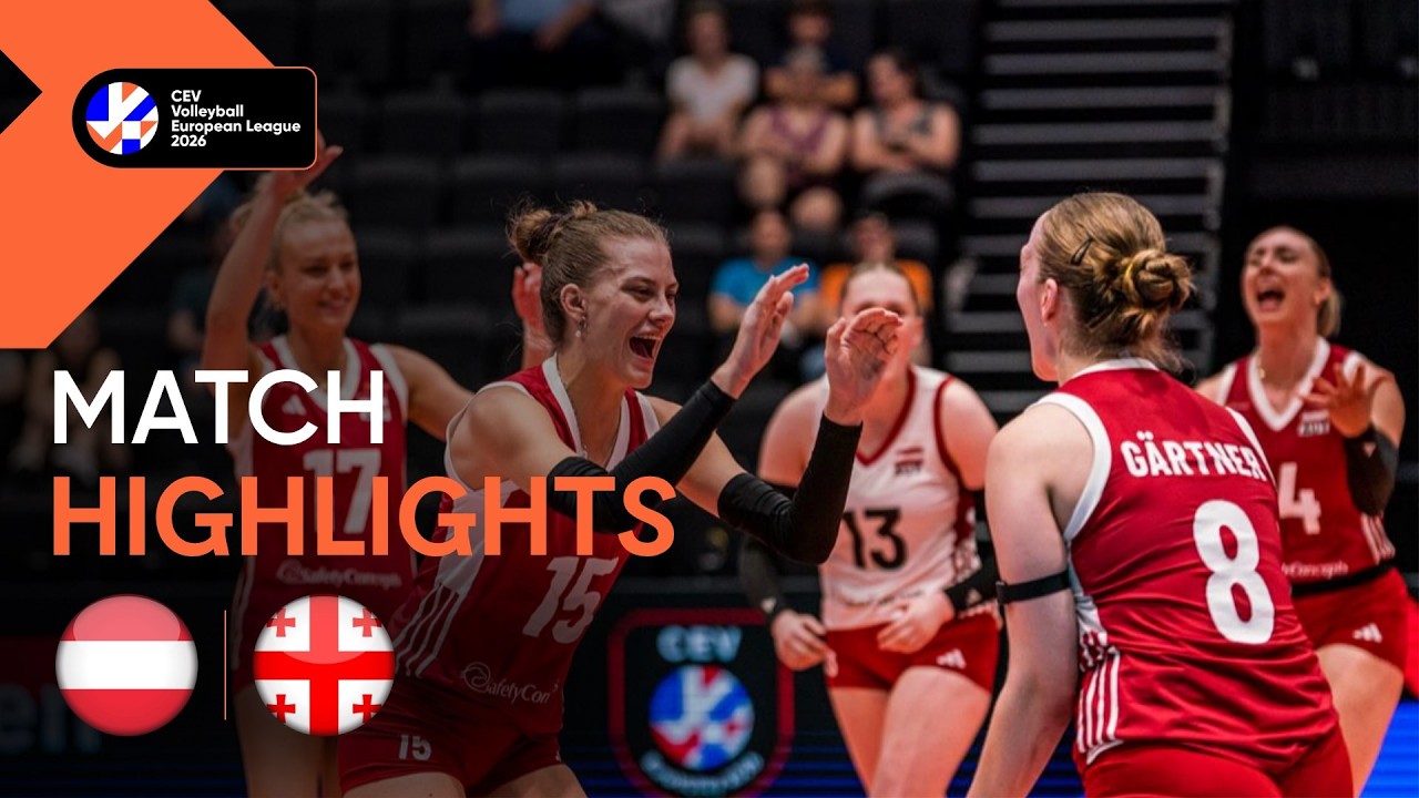 Highlights | Austria vs. Georgia | CEV Volleyball European League 2026 | Women