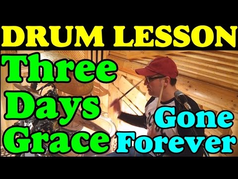 Three Days Grace Gone Forever Drums | Разбор Партии Ударных | Урок Игры На Барабанах