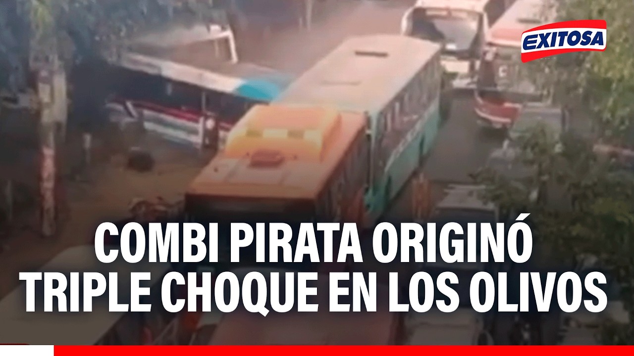 🔴🔵Conductor que causó triple choque en Los Olivos sería menor y su unidad pirata