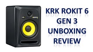 Video thumbnail for KRK Rokit 6 G3 Studio Monitors Unboxing & Review by HomeTracks