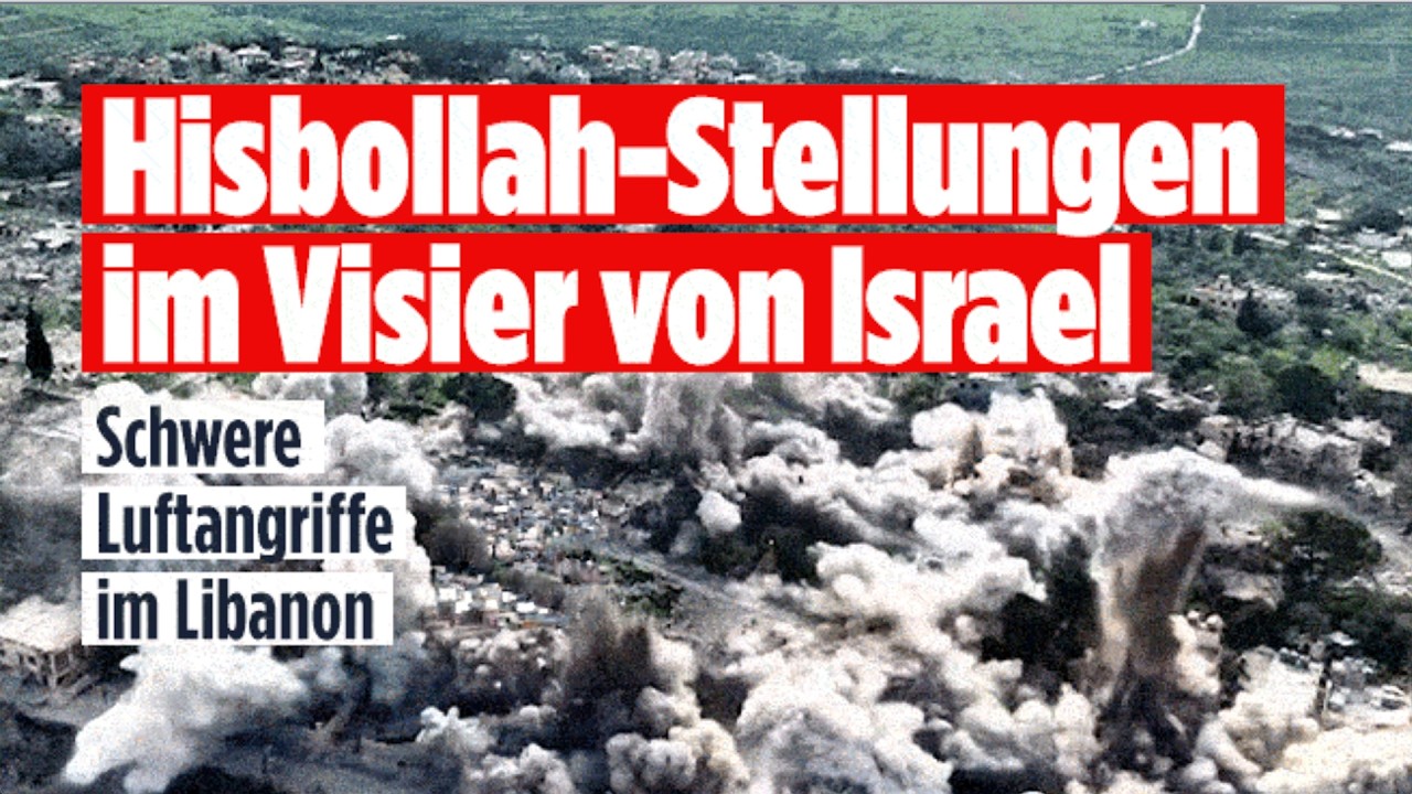 ISRAEL GREIFT LIBANON AN: Massive Luftschläge gegen Hisbollah-Ziele