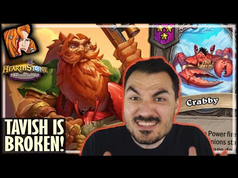TAVISH IS ACTUALLY BROKEN! - Hearthstone Battlegrounds