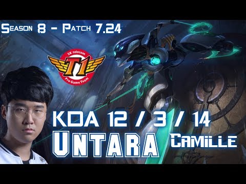 SKT T1 Untara CAMILLE vs RENEKTON Top - Patch 7.24 KR Ranked