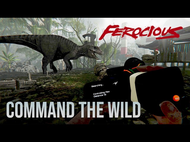 Titulný obrázok Youtube videa s názvom FEROCIOUS - Release Date Trailer | Dino Control Device?
