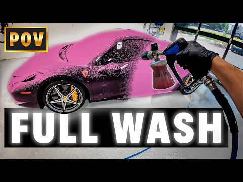 Thumbnail for ASMR Ferrari 458 Spider | Ultimate Car Wash POV by Ferrari, Car, Ferrari 458