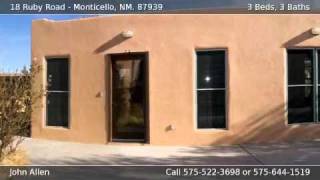 preview picture of video '18 Ruby Road Monticello NM 87939'