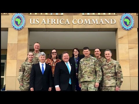 14/11/19 L"AMBASSADEUR AMERICAIN EN RDC VISITE LE QG DU COMMANDEMENT AFRICOM A BERLIN