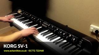Video thumbnail for Korg SV1 Demo by Luke Edwards at A&C Hamilton by A&C Hamilton Musical Instruments
