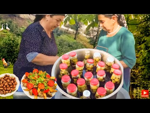 In the village, Grandma cooked Lamb and Feijoa Compote