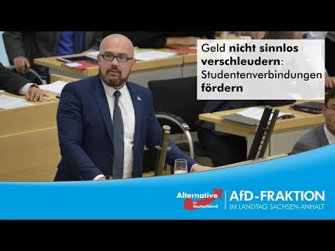 Geld nicht sinnlos verschleudern: Studentenverbindungen fördern