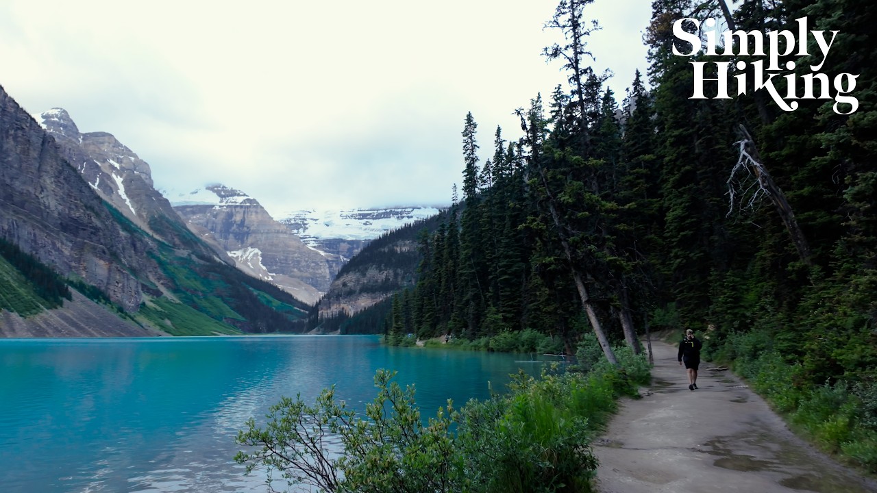 30 Minute Lake Louise Treadmill Walk | Canadian Rockies 4K Immersive Scenery