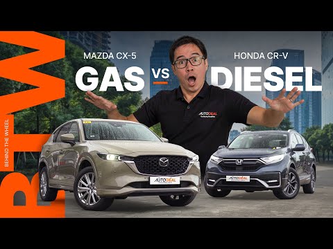 Gas or Diesel Crossover? 2022 Mazda CX-5 AWD Turbo vs Honda CR-V SX DSL