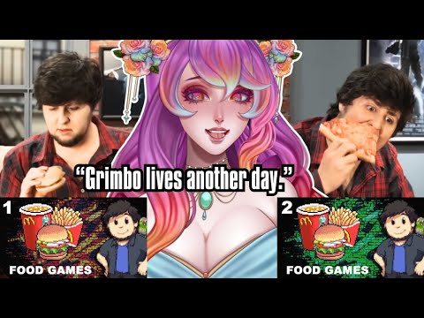 GRIMBO LIVES ANOTHER DAY | Rainbow Reacts to Food Games (PART 1 and 2) by JonTron