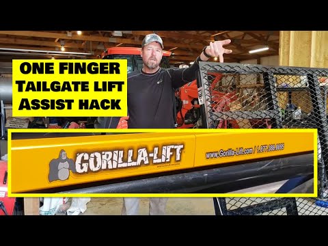 Gorilla tailgate lift assist install and review (AND a one finger lift assist hack)