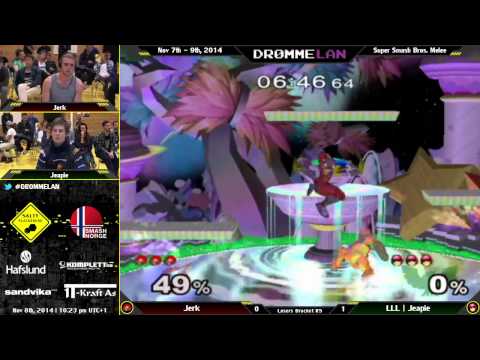 DL4.0 - Jerk (Samus) Vs. Jeapie (C.Falcon) - Melee Losers Bracket