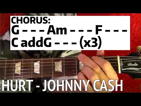 Hurt by Johnny Cash - Guitar Lesson With Tabs and Chord Charts Video