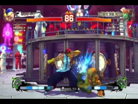 SFIV AE Team Battle 2 - jaebaeman(Yun) VS KimLegend(Blanka)