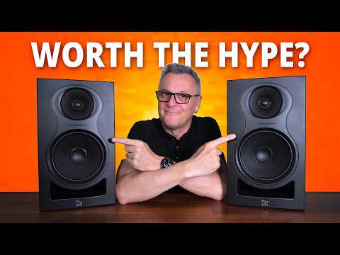 Kali Audio IN-8W V2 8" Powered 3-Way Studio Monitor - 140W Speaker System - Boundary Compensation EQ Settings - for Mixing, Recording, Audio Production - XLR, TRS, RCA Inputs - Single, White video review thumbnail