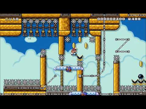 Super Mario Maker | Crasy Lift : Blue Sky Fantasy　改 By Hae°ж°fly