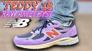 Teddy Can't Miss! New Balance 990V3 RAW AMETHYST Review & On Foot